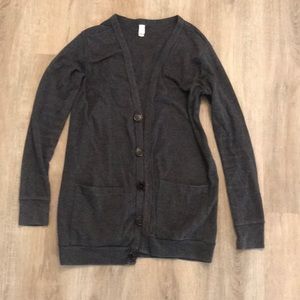 American apparel gray cardigan